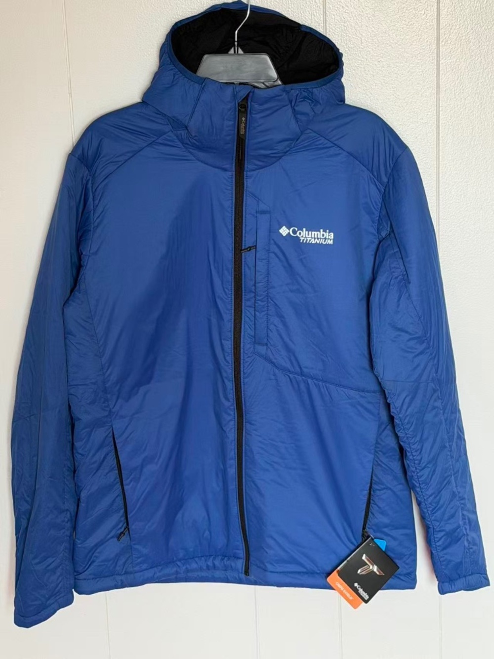 Columbia Titanium Men's Silver Leaf™ Lite Hooded Jacket Size Medium - Everblue